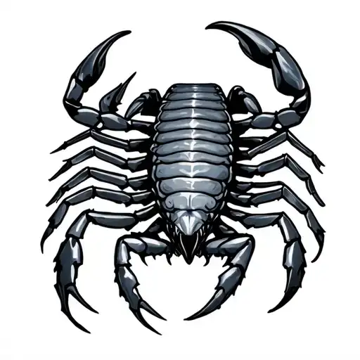 scorpion 3d tattoo design idea