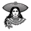 Mexican Charra tattoo design idea