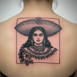 Mexican Charra tattoo design idea