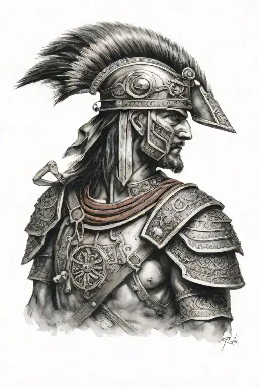 Ottoman soldier sparta style tattoo tattoo design idea