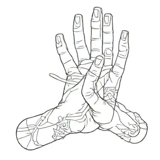 bishops glove tattoo design idea