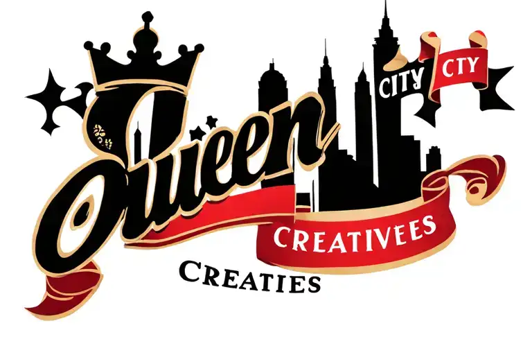 Queen City Creatives logo city scape tattoo design idea