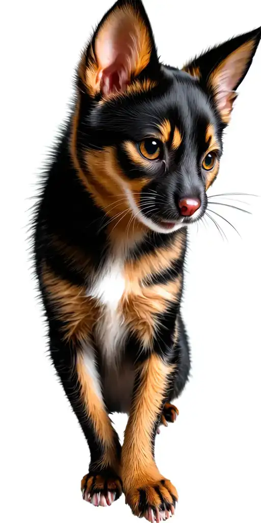 dog cat mouse tattoo design idea