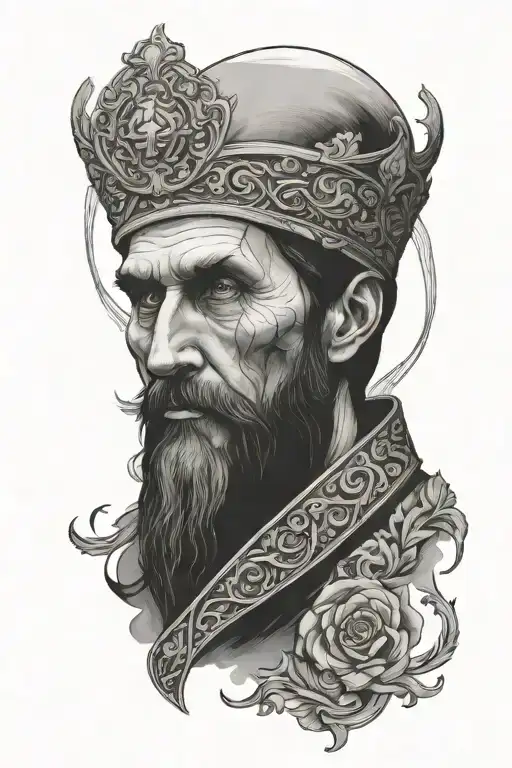 rasputin but subtle tattoo design idea