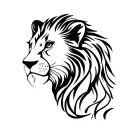 Simba and Sarabi tattoo design idea