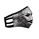 double face mask tattoo design idea