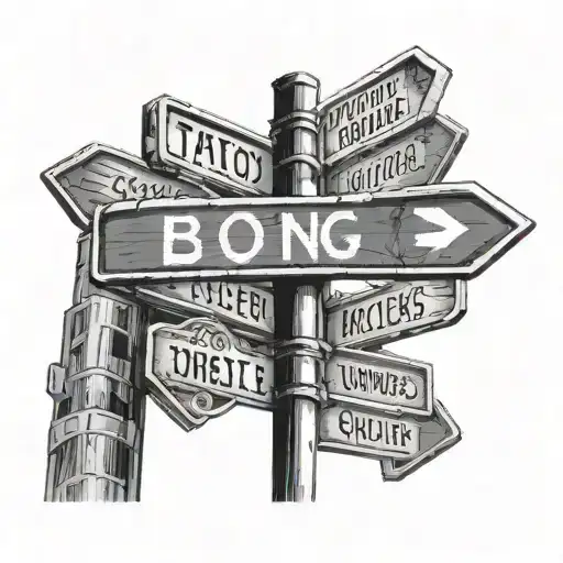 Street Sign tattoo design idea