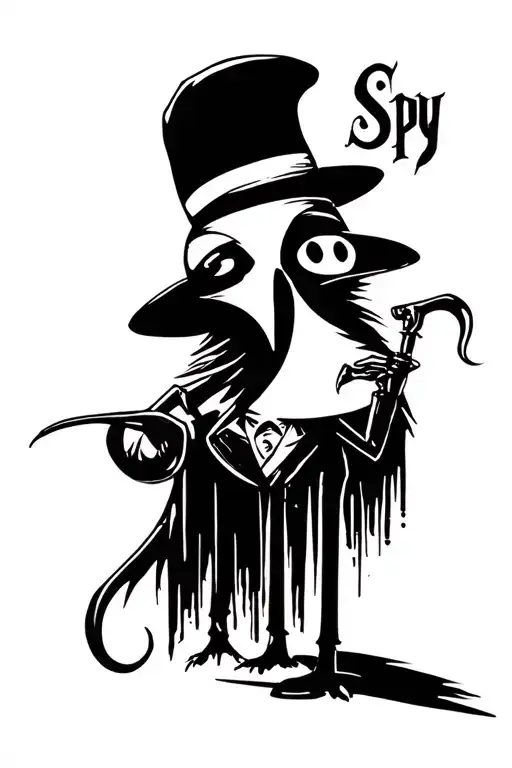 Spy Vs Spy tattoo design idea