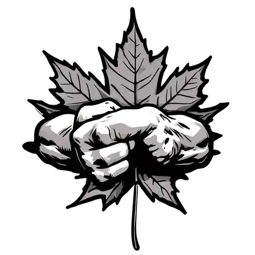 gold medal, #1, 09.25, arm wrestling, maple leaf tattoo design idea