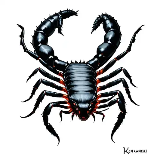 Ken kaneki centipede tattoo design idea
