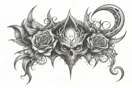 Sad Crazy Life tattoo design idea