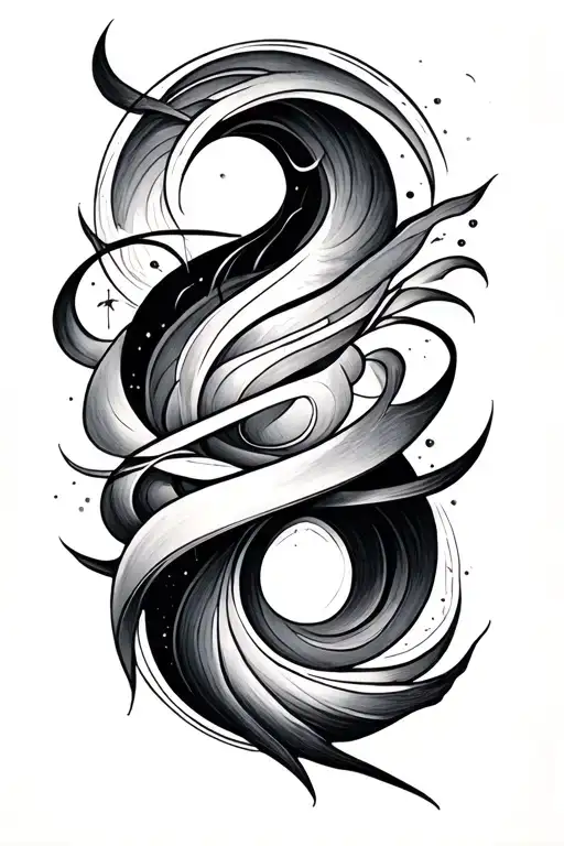 sukoon, infinity, 9, 24 tattoo design idea