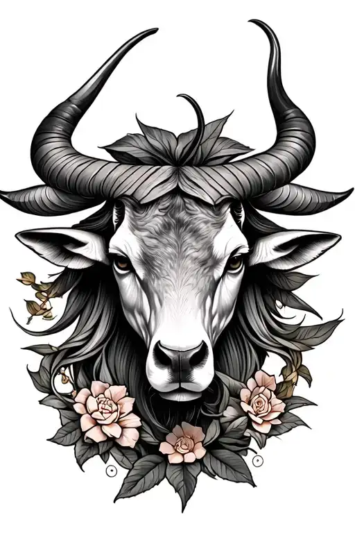 Libra and taurus tattoo design idea