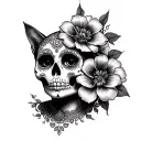 Mexican Catrina tattoo design idea
