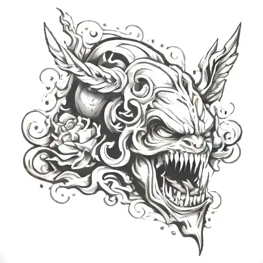 Gluttony tattoo design idea