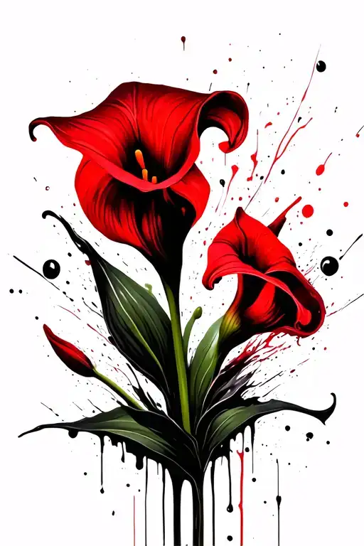 Calla Lilies tattoo design idea