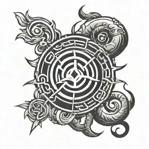 shikamaru nara clan symbol shadow tattoo design idea
