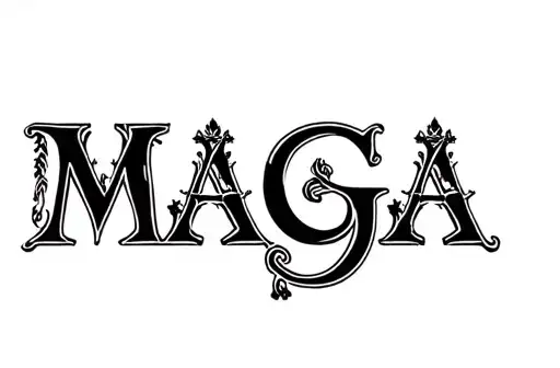 "MAGA " tattoo design idea