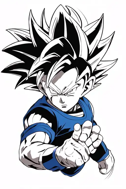 dragon ball super gogeta super saiyan god super saiyan tattoo design idea