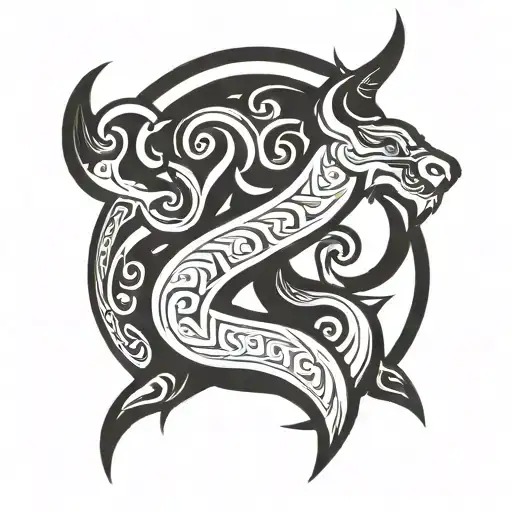 sign of strength and symbol of victory ancient tattoo design idea