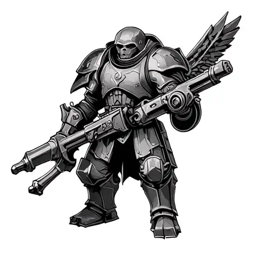 warhammer 40k tattoo design idea