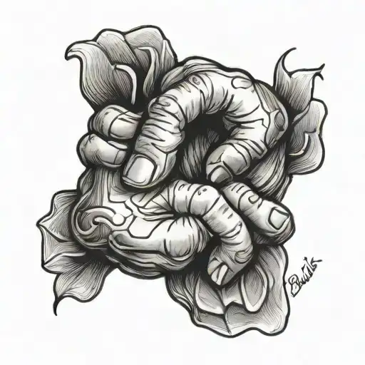 pinky promise you and I tattoo design idea