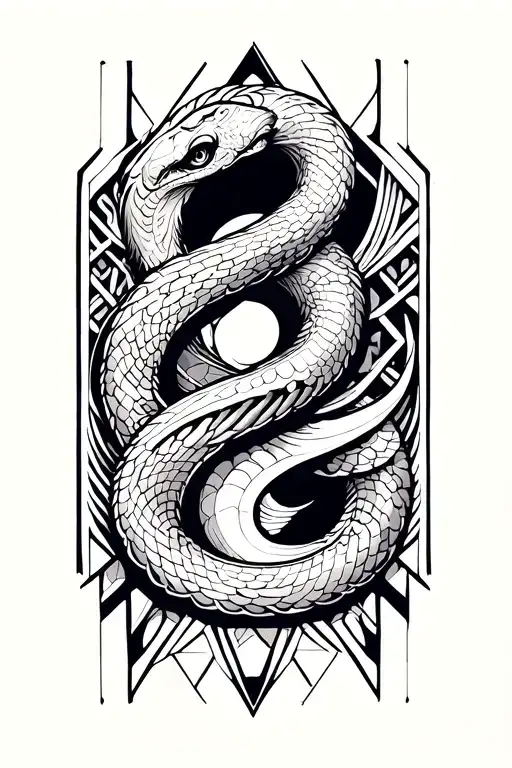 serpent tattoo design idea