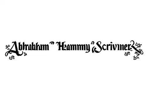 "Abraham "Hammy" Scrivner" tattoo design idea