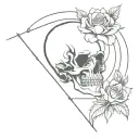 even in death even beyond tattoo design idea