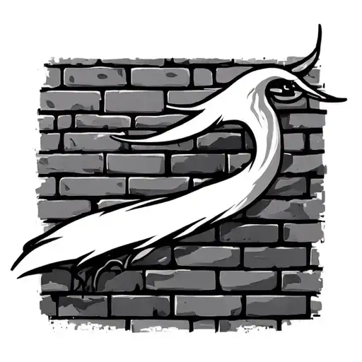 brick wall tattoo design idea