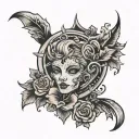 desire tattoo design idea