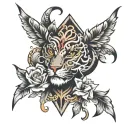 desire tattoo design idea