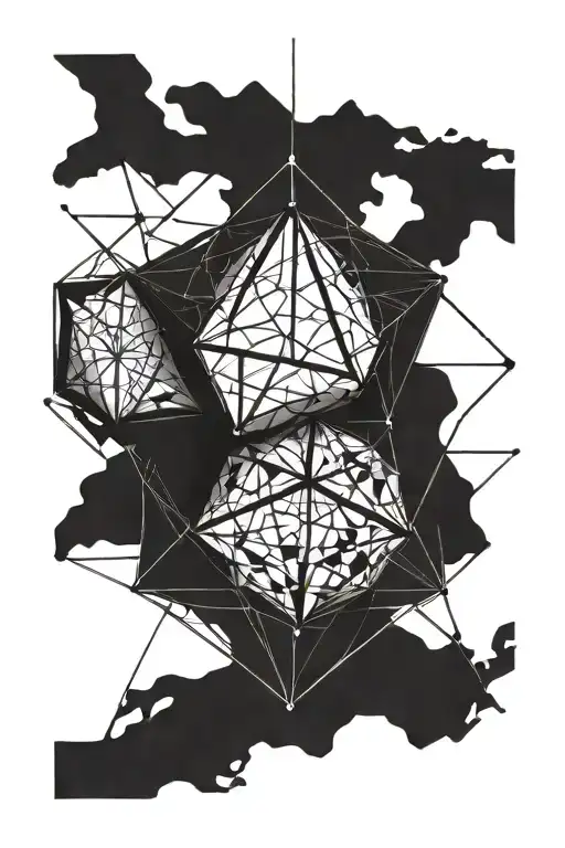 icosahedron tattoo design idea