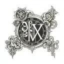 2007 roman numerals tattoo design idea