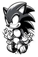 y2k sonic tattoo design idea