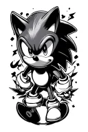 y2k sonic tattoo design idea
