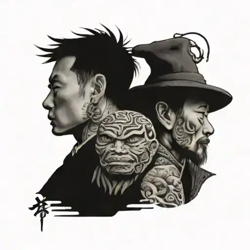 big brother small brother bond tattoo design idea