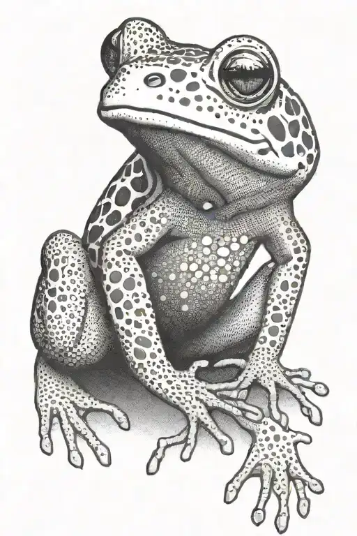 frog, toad tattoo design idea