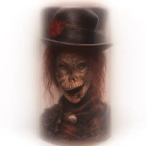 Voodoo Doll punk rock cylinder hat tattoo design idea