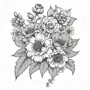 birth flowers january february june july  tattoo design idea