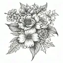 birth flowers january february june july  tattoo design idea