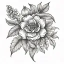 birth flowers january february june july  tattoo design idea