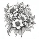 birth flowers january february june july  tattoo design idea
