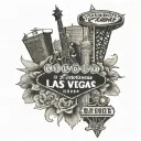 Las Vegas tattoo design idea