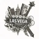 Las Vegas tattoo design idea