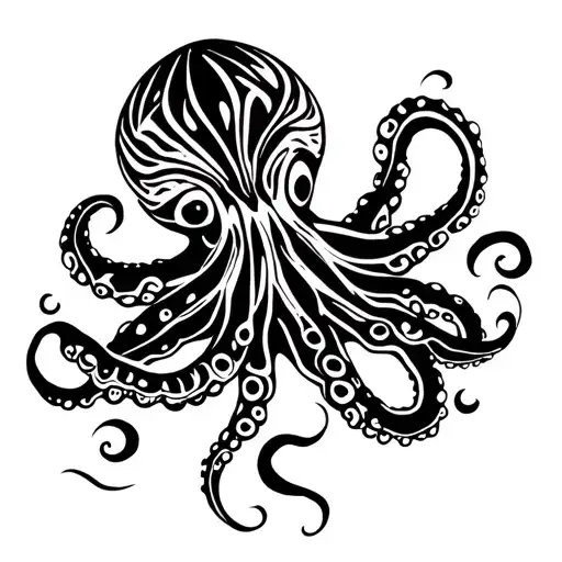 tribal tattoo octopus tattoo design idea