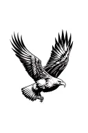 eagle flying tattoo design idea