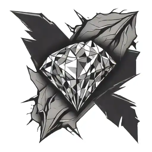 Diamond In The Rough tattoo design idea