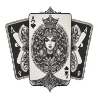 bbc qos queen of spades tattoo design idea