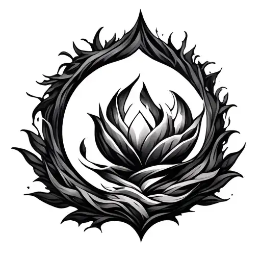 Four Elements tattoo design idea